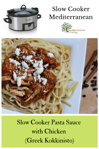 Slow Cooker Pasta Sauce with Chicken 