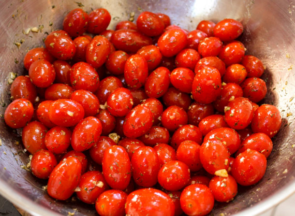 Roasted Cherry Tomatoes in Bowl