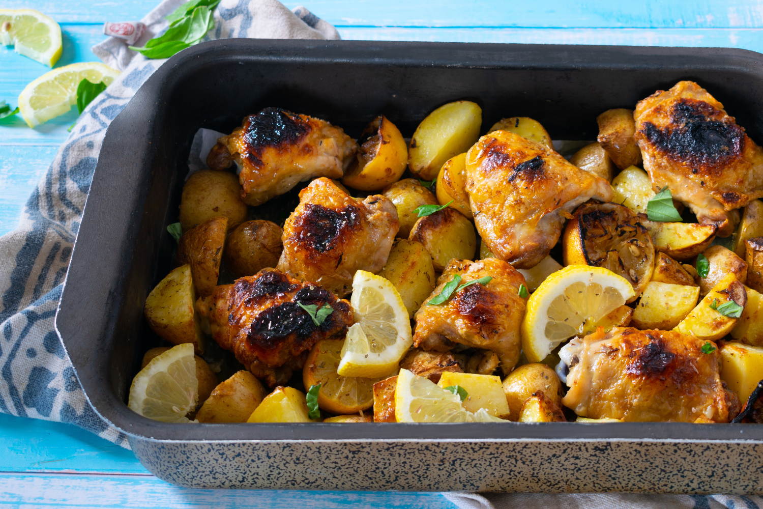 Greek Sheet Pan Chicken with Lemon and Potatoes article