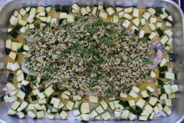 sheet pan baked haddock