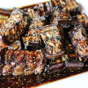 Grilled Eggplant with Balsamic Marinade