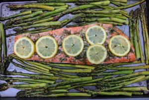 sheet pan salmon