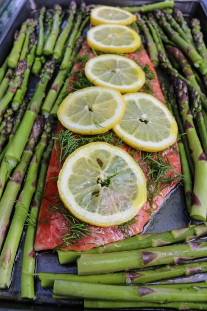 sheet pan salmon