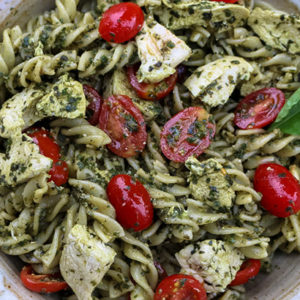 Mediterranean Chicken Pesto Pasta