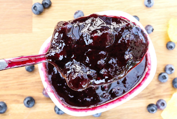 Maple Blueberry Compote