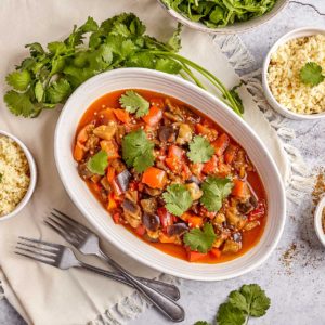 Zaalouk (Moroccan Eggplant and Pepper Salad) - Mediterranean Living