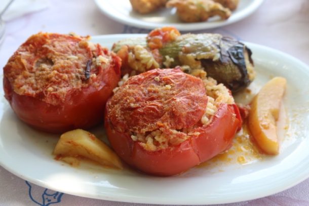 Ikaria Stuffed Tomatoes