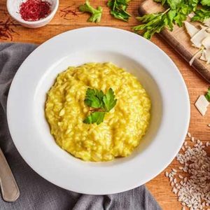 Italian Parmesan Risotto with Saffron