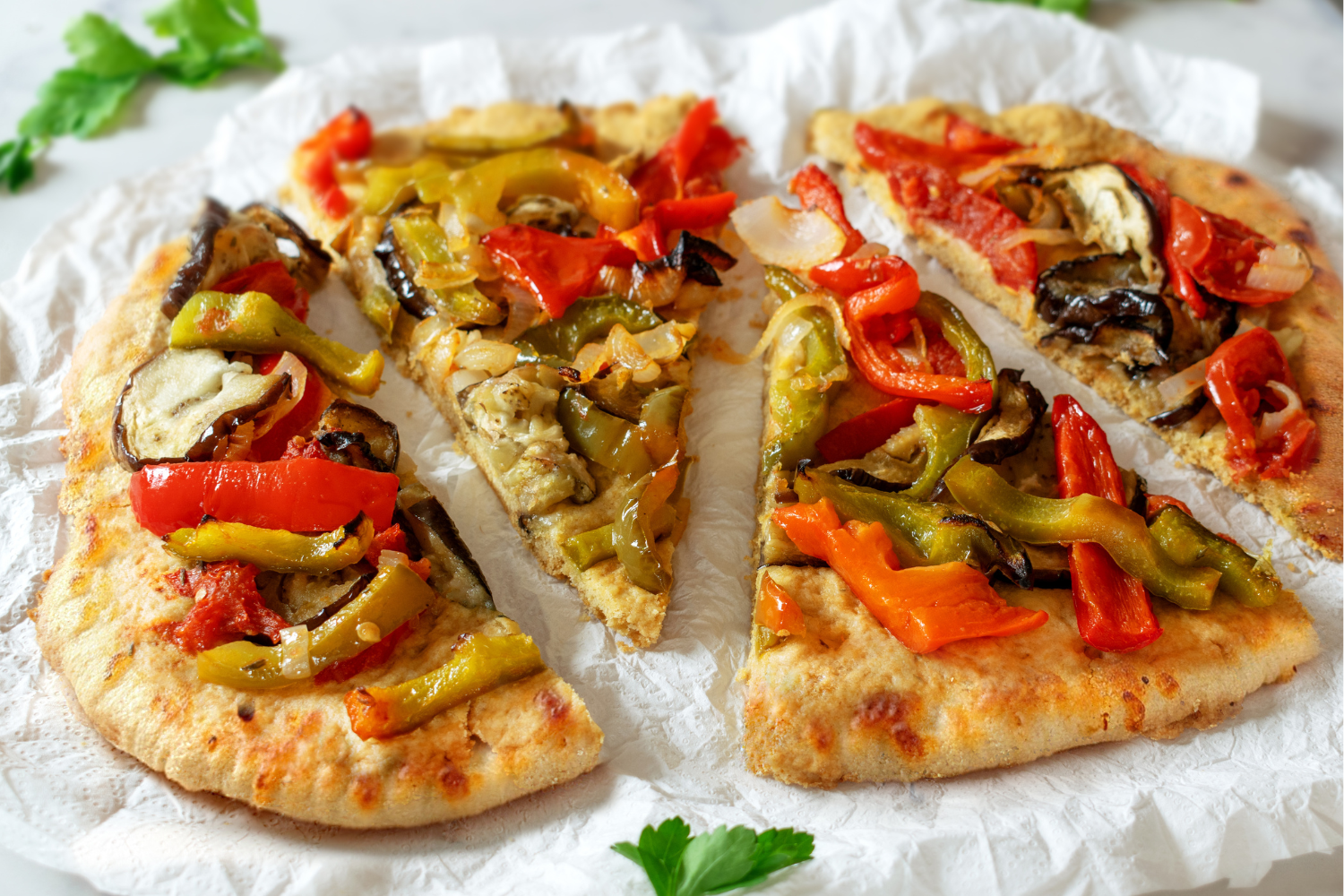 Roasted Veggie Flatbread Featured