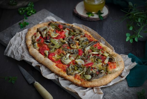 Roasted Veggie Flatbread (Spain)