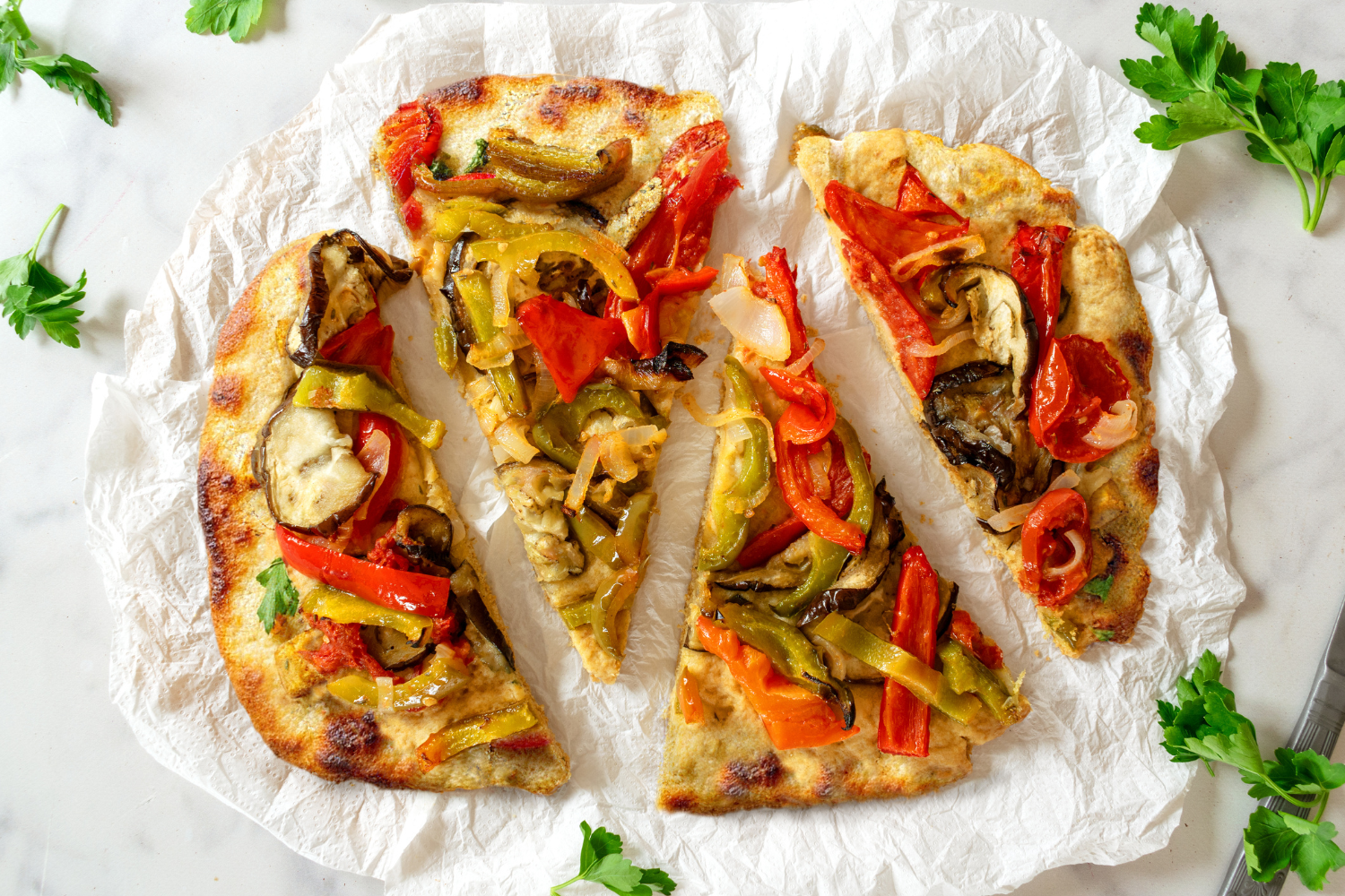 Roasted Veggie Flatbread