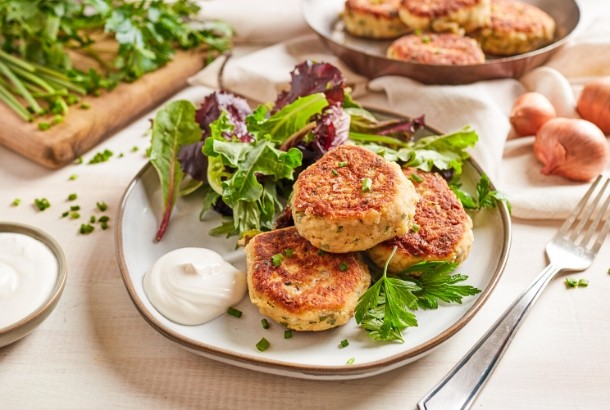 Tuna Patties Fried in Olive Oil (France)