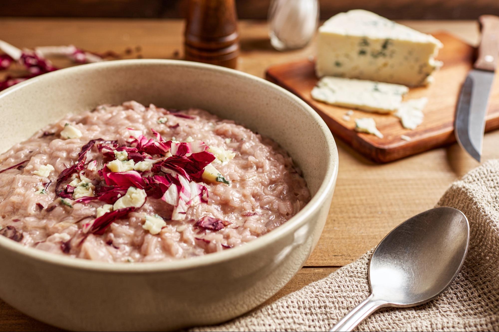 Risotto Radicchio and Gorgonzola (Northern Italy)