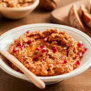 Muhammara (Roasted Red Pepper and Walnut Dip)