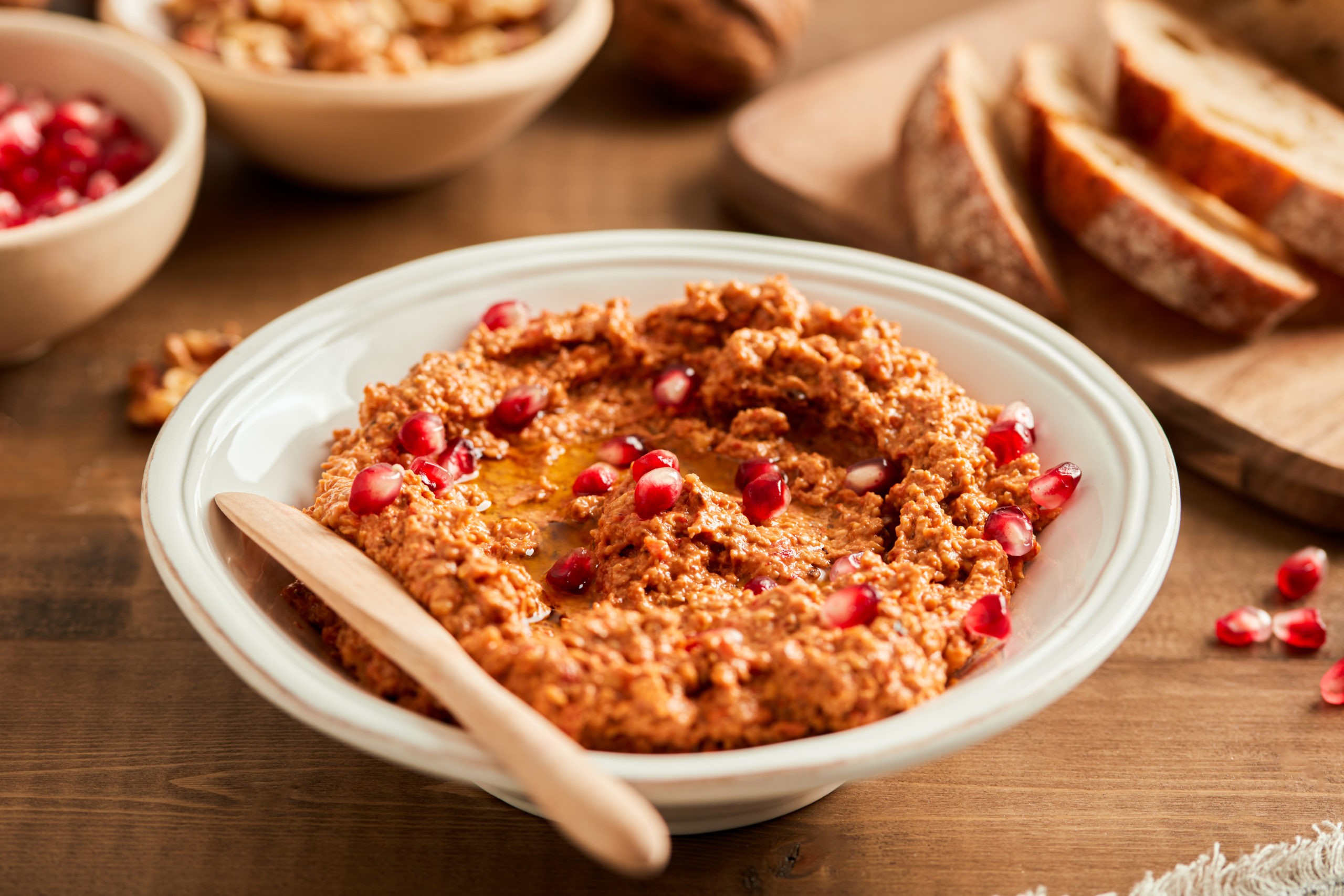 Muhammara (Roasted Red Pepper and Walnut Dip)