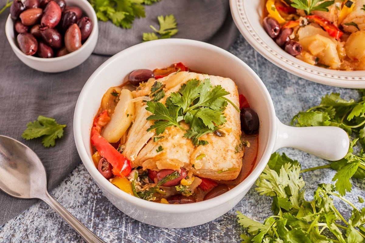 Moroccan Fish Stew with Fresh Herbs