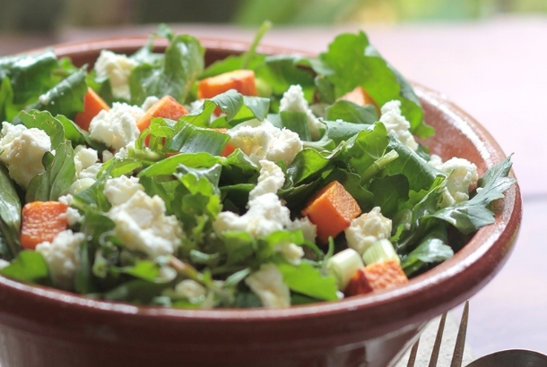 Arugula Salad with Sweet Potato (Ikaria)