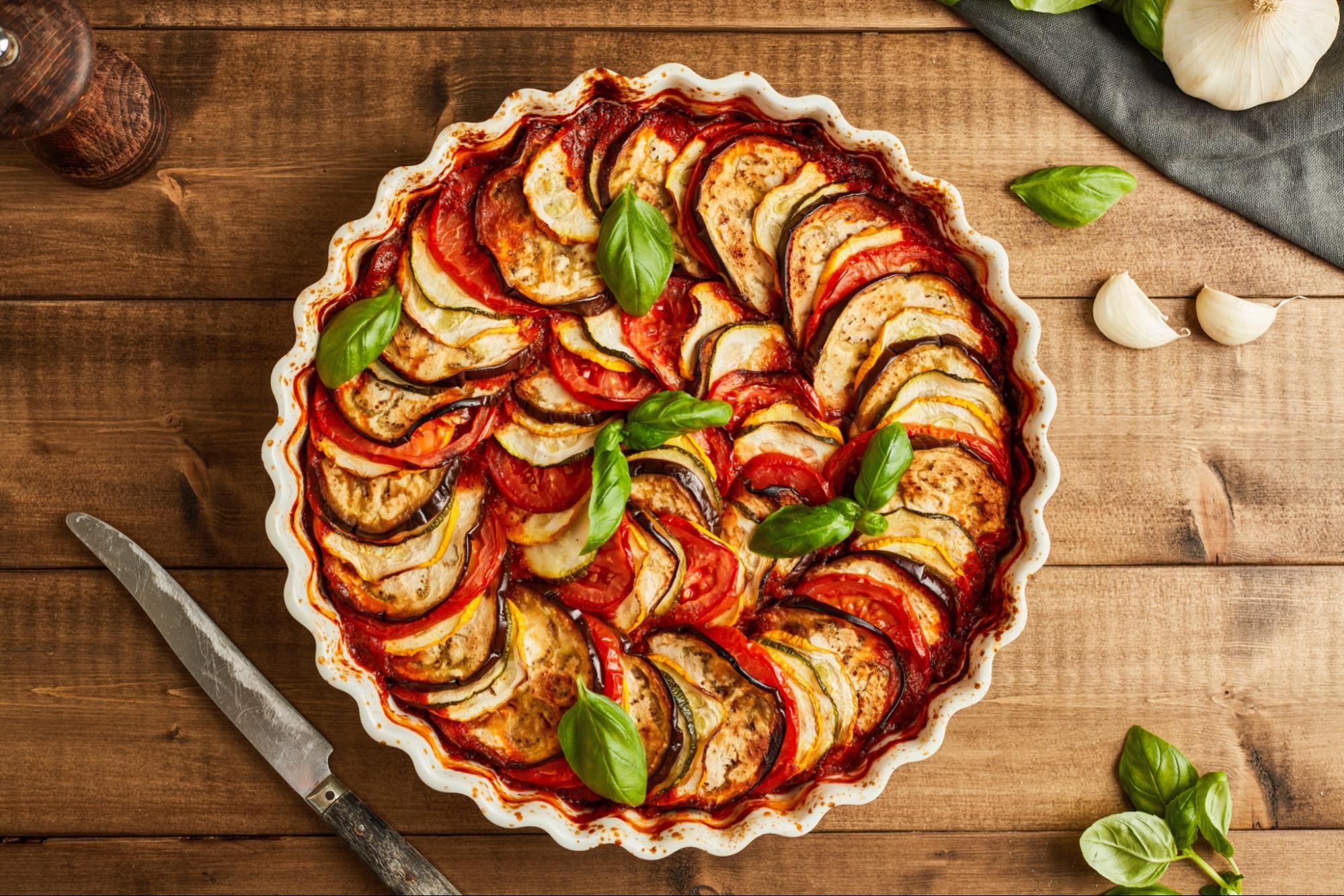 Tian Provencal (French Baked Summer Vegetables)