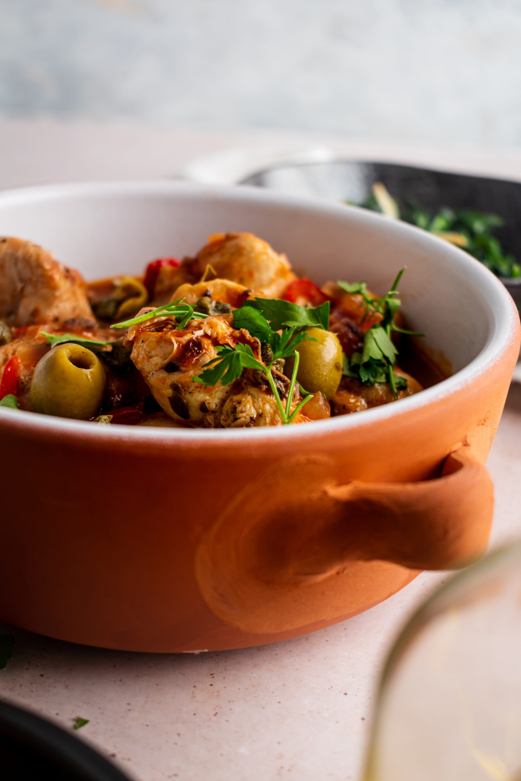 Anatolian Chicken Stew with Capers and Olives
