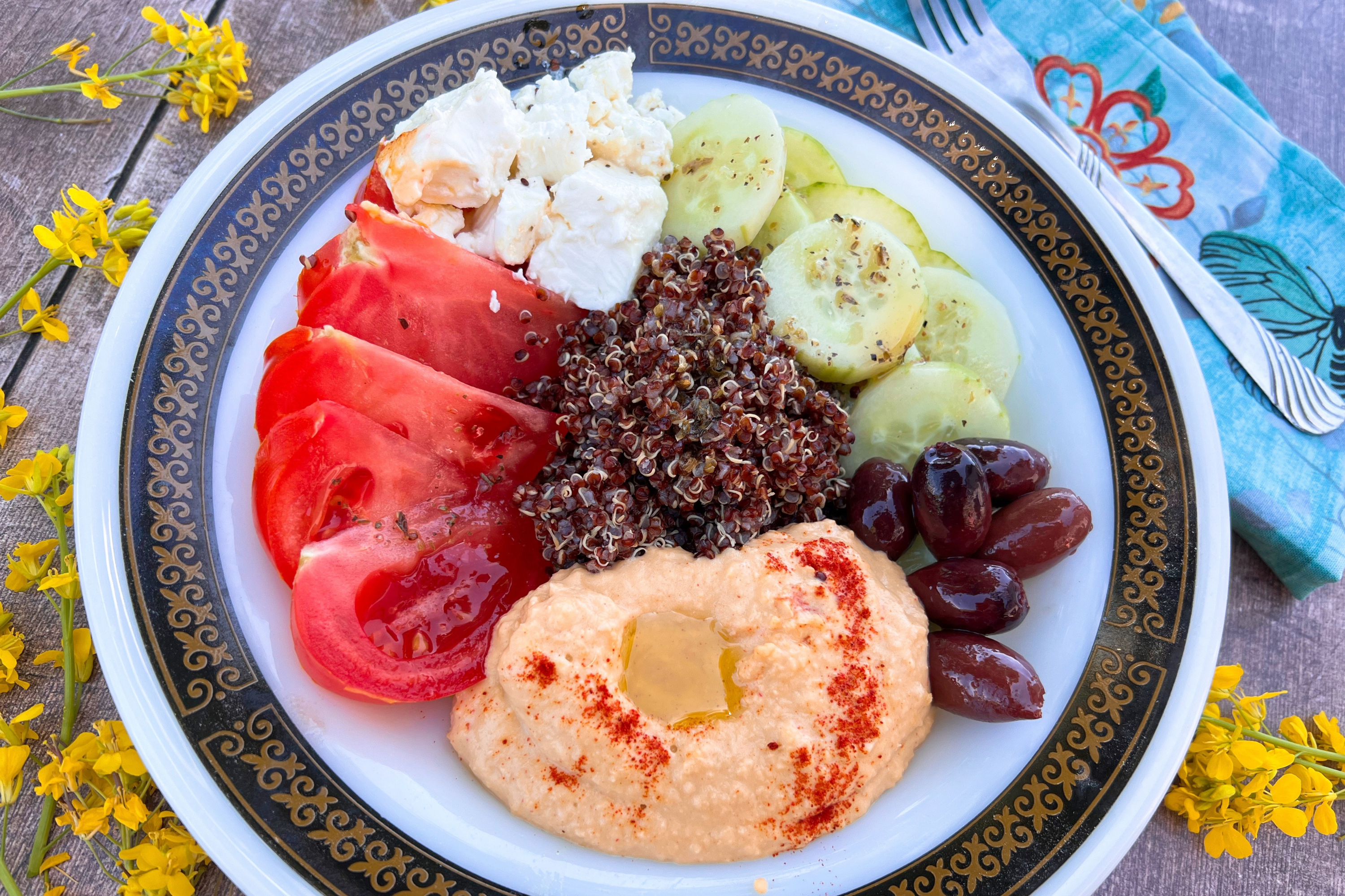 Mediterranean Hummus Bowl