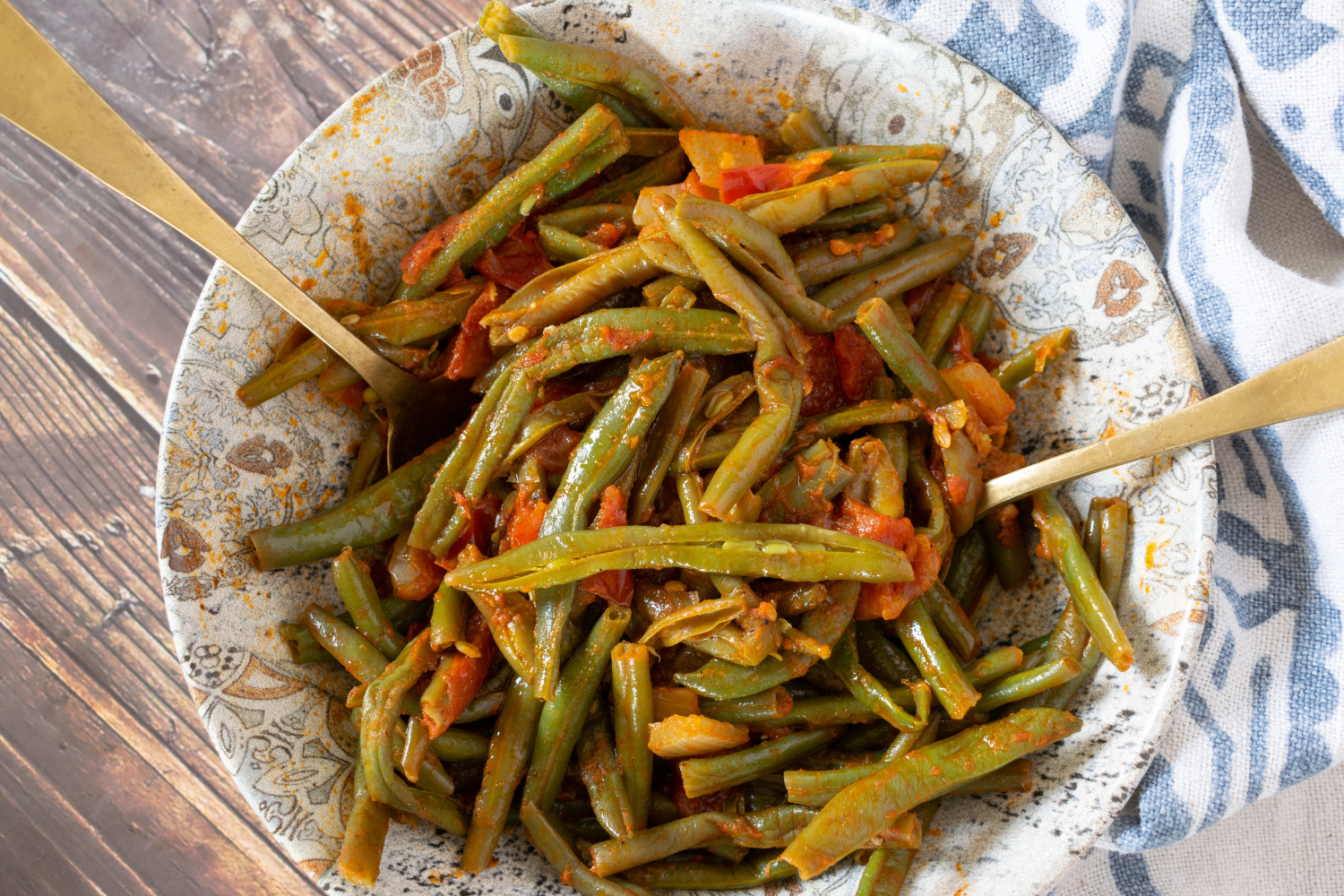 Green Beans with Olive Oil (Loubieh bi Zeit)