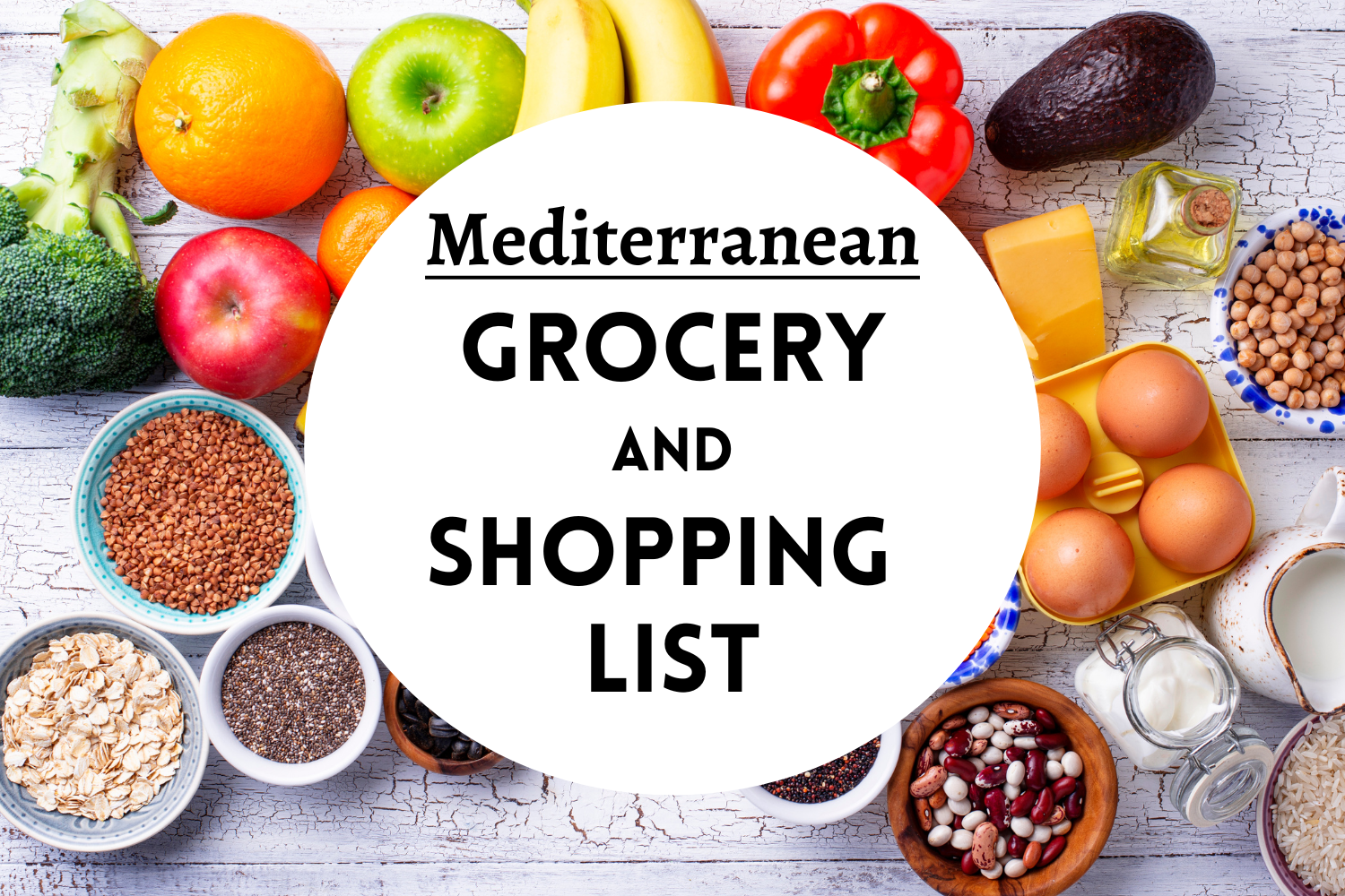 Mediterranean Diet Grocery and Shopping List