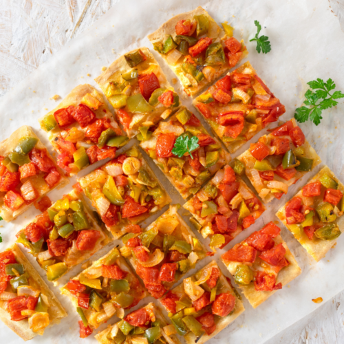 Coca de Trampó (Majorcan Vegetable Flatbread)