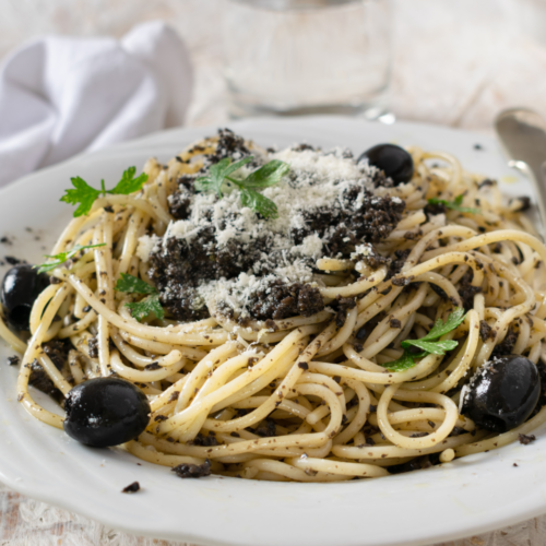 Black Olive Tapenade With Pasta Article