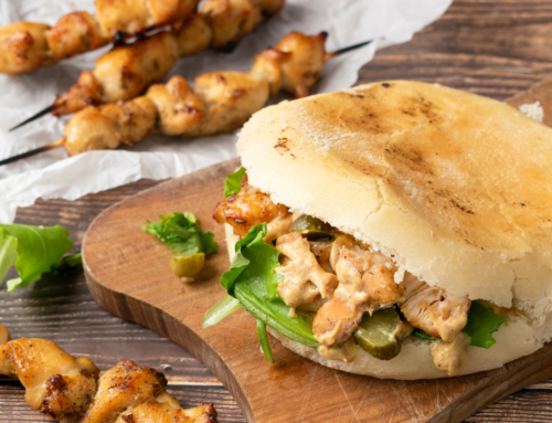 Grilled Chicken & Hummus in Pita (Pargiyot)