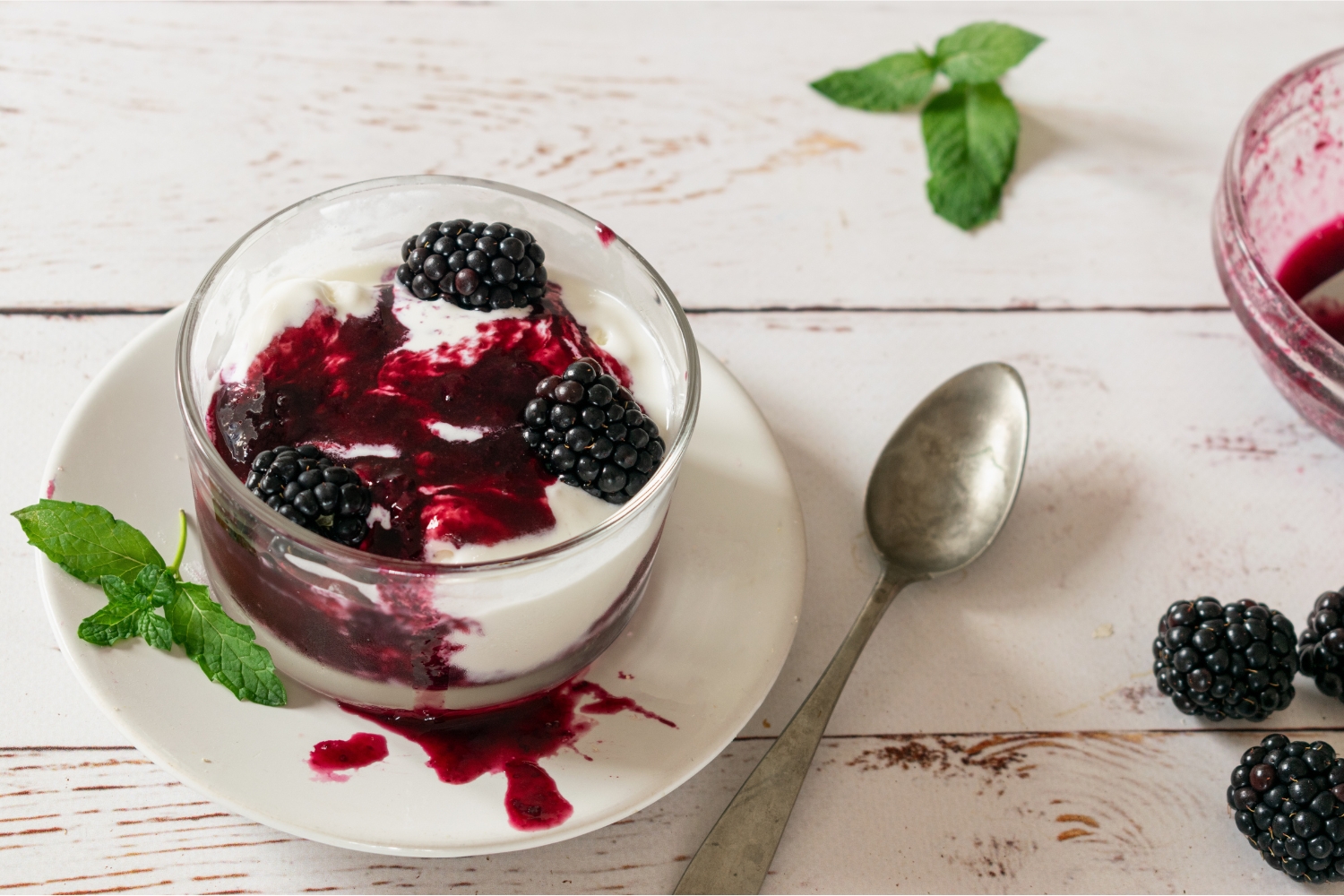 Blackberry Compote with Greek Yogurt