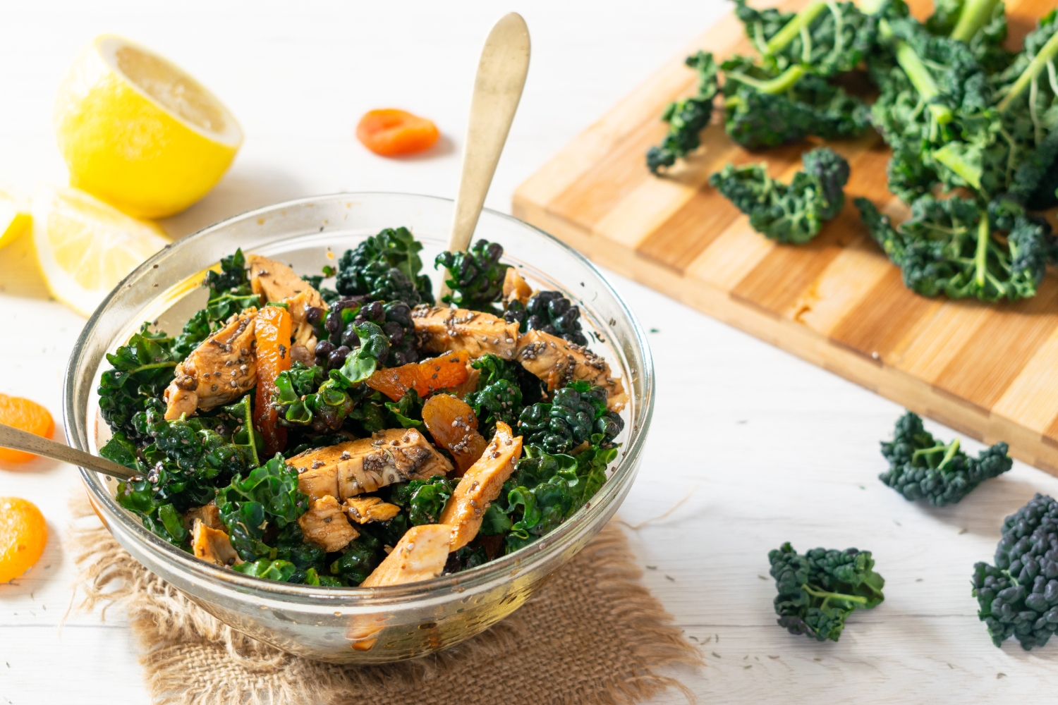 Balsamic Chicken Salad with Kale