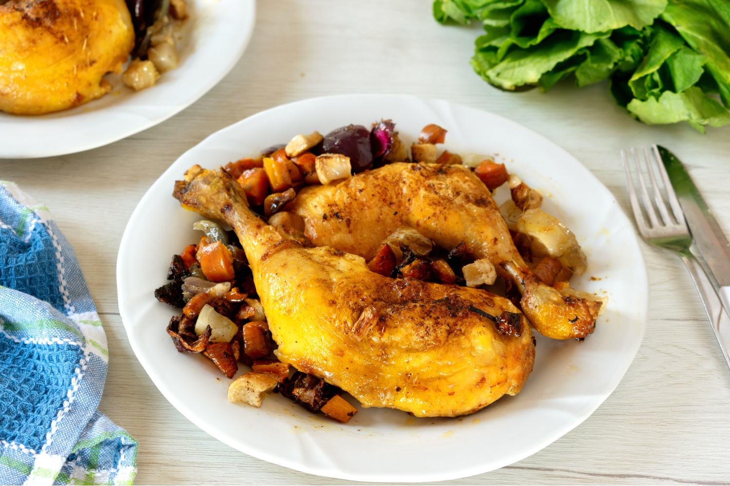Baked Chicken Thighs with Root Vegetables
