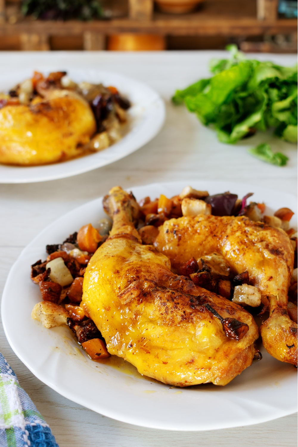 Baked Chicken Thighs with Root Vegetables