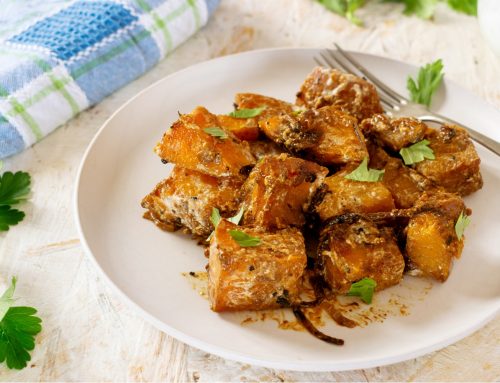 Caramelized Kabocha Squash with Warm Spices and Yogurt