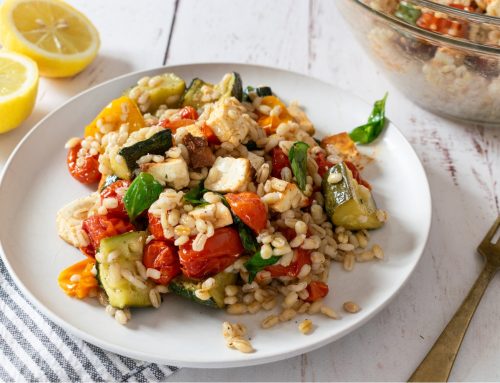 Barley Salad with Feta and Roasted Vegetables