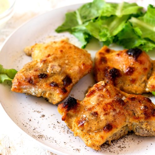 Caesar Chicken Thighs