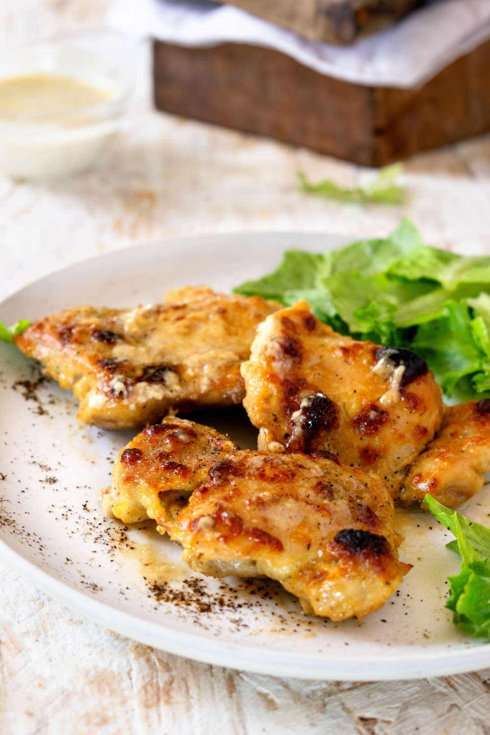 Caesar Chicken Thighs