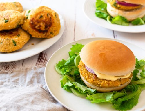 Mediterranean Sweet Potato Burger