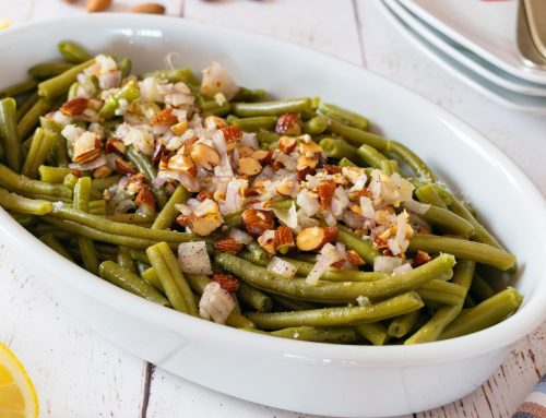 Green Beans with Almonds and Shallots