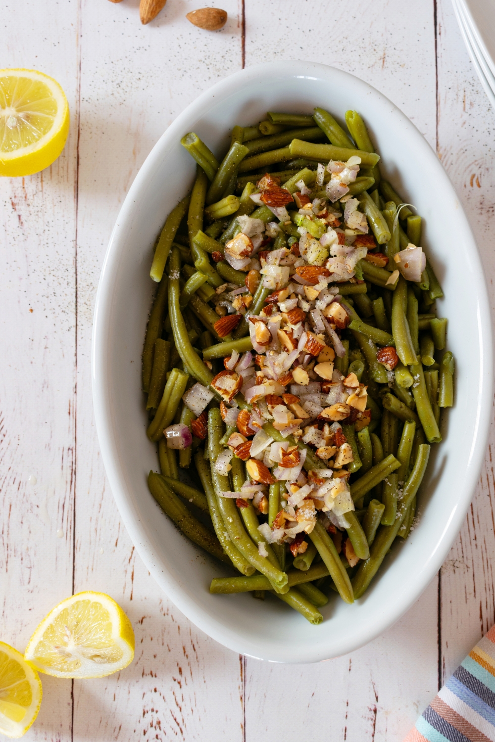 Green Beans with Almonds and Shallots