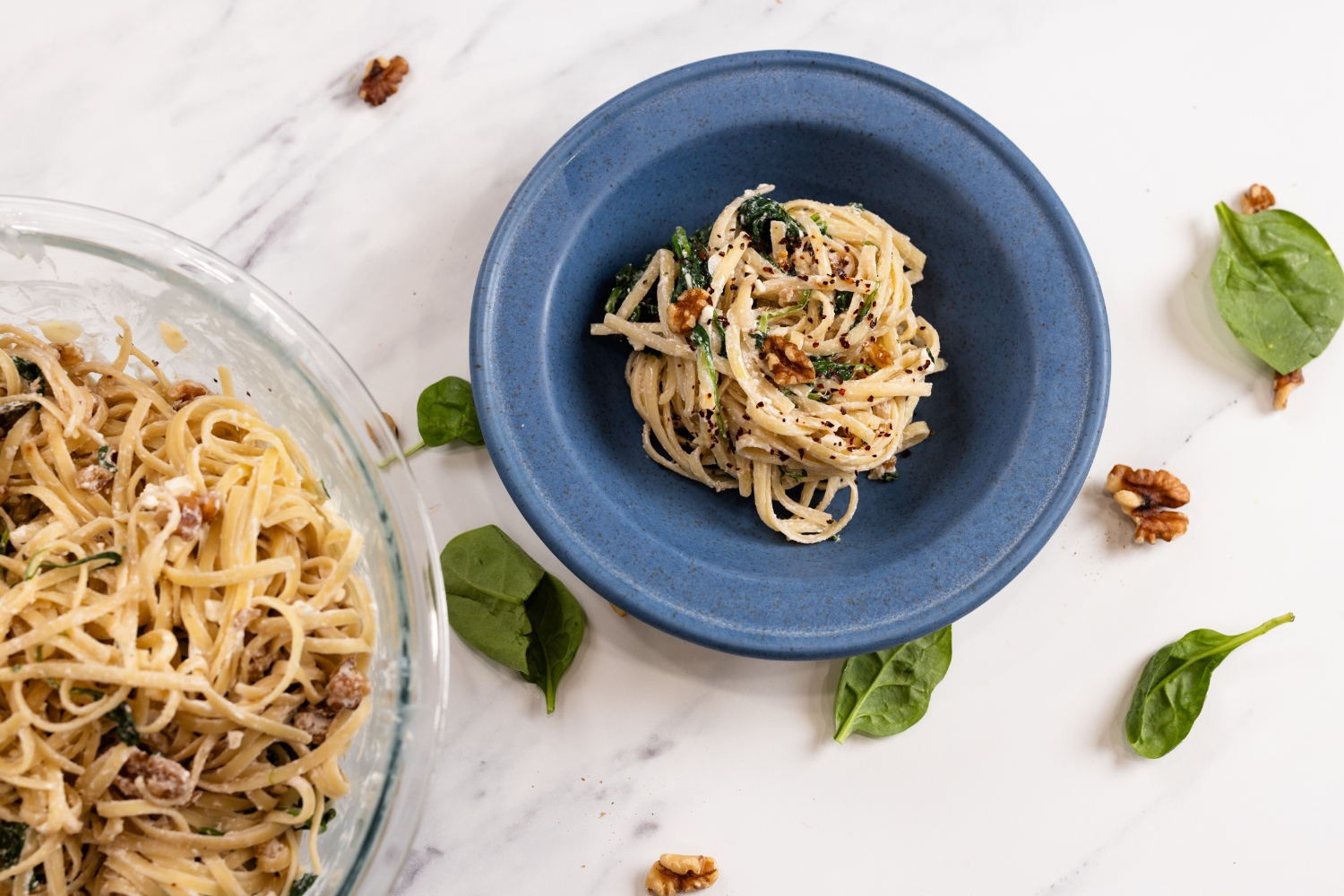 Greek Pasta with Spinach and Feta