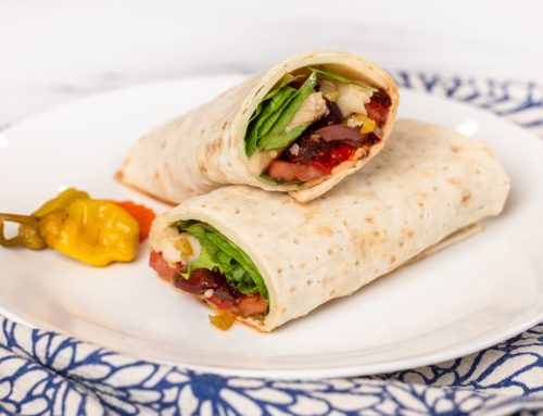 Italian Wrap with Provolone and Pickled Vegetables