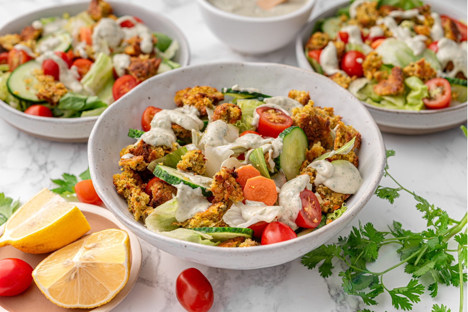 Baked Falafel Bowl.