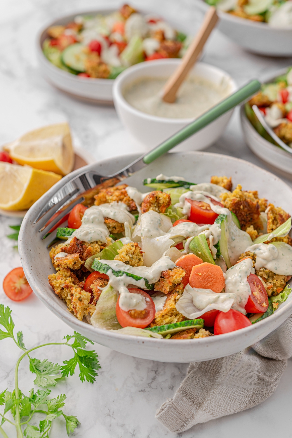 Baked Falafel Bowl.